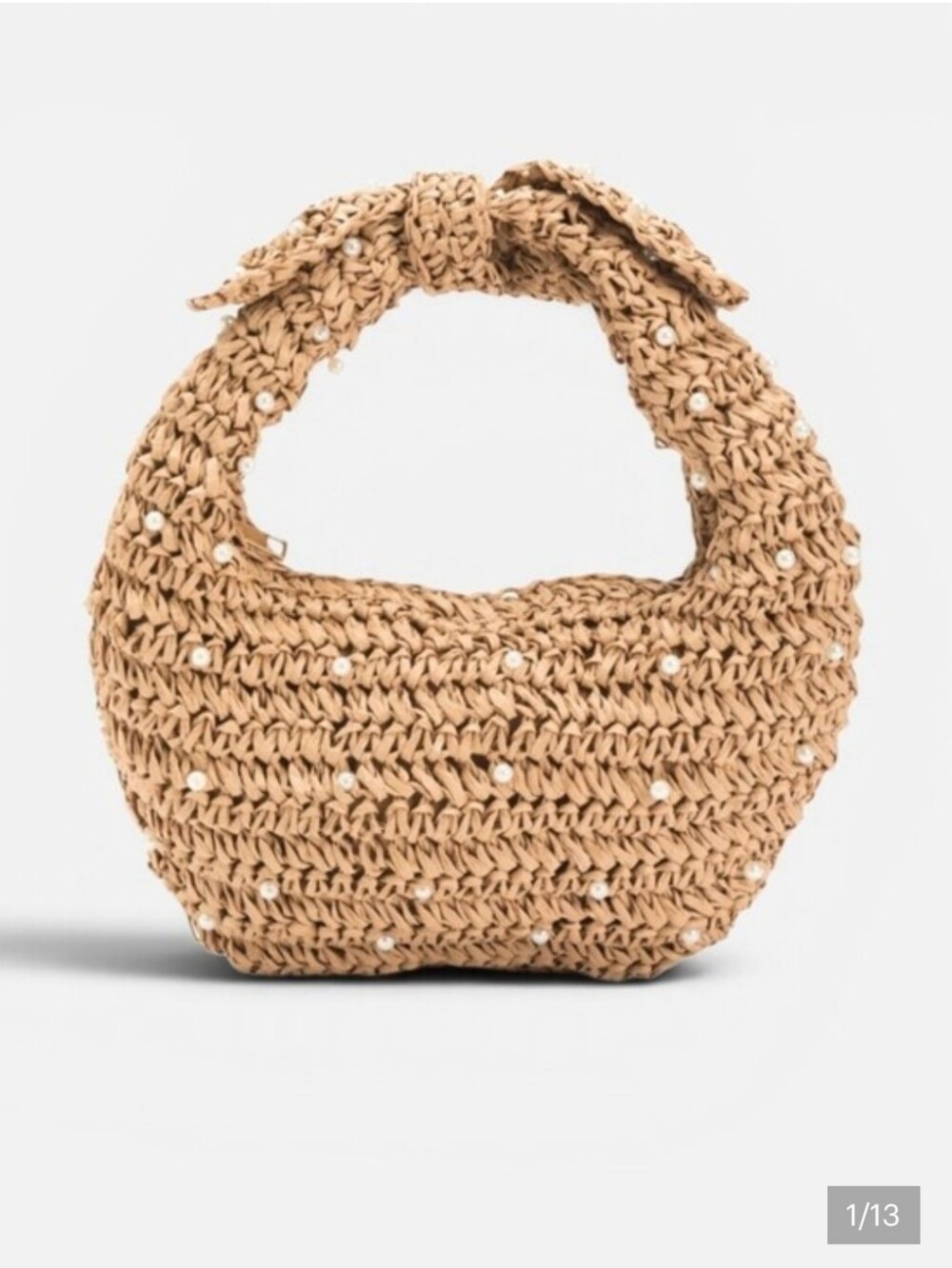NWT Haute Hippie Straw Woven Tote in Natural Tan